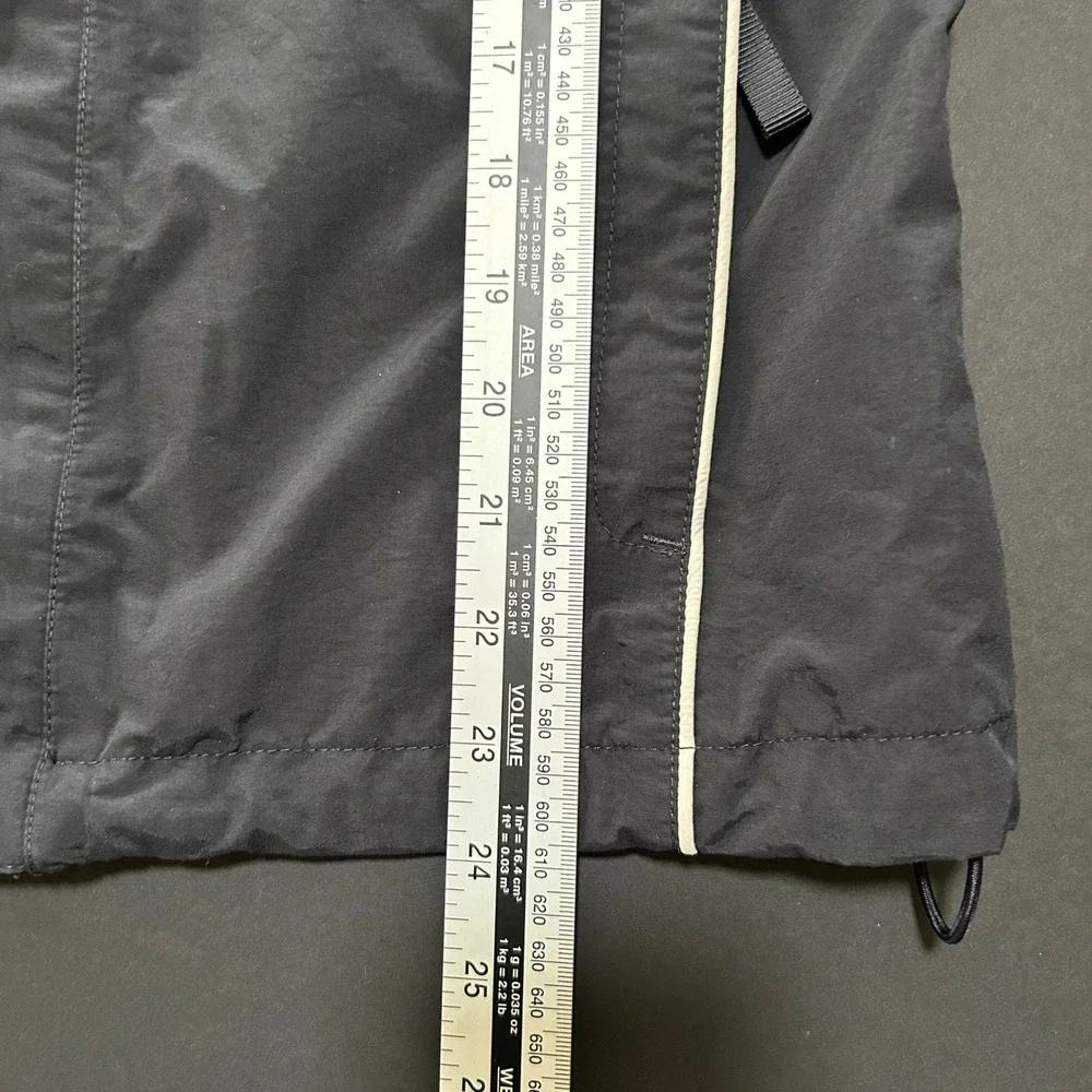 The North Face HyVent Girl's Jacket Large Black Waterproof Shell No‎ Hood/Lining